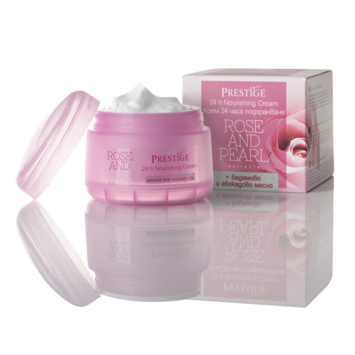 بريستيج - كريم مستخلص من الورد واللؤلؤ لترطيب البشرة 50 مل